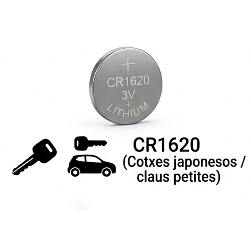 Pila comandament cotxe i garatge CR1632